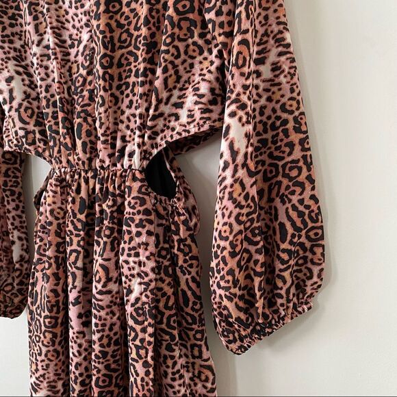 ANTHROPOLOGIE-RANNA Gill Floral Cut Out Midi Dress (Size:Small) - Picture 9 of 14